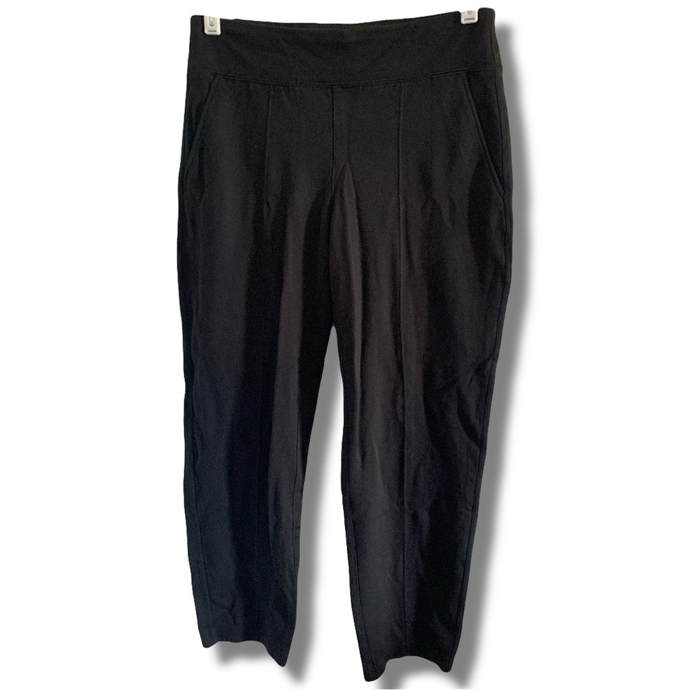 Kit and Ace Slim Pleated Ankle Crop Black Trousers Size 6